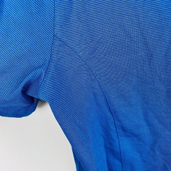 Cutter & Buck CB Dry Tec Womens Medium M Blue Polo Shirt Shell Rotella New - Picture 11 of 12